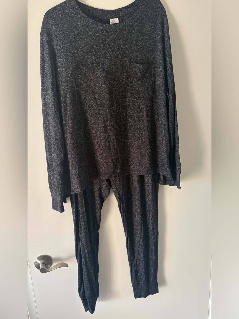 stars above Heathered Charcoal Track Jumpsuit